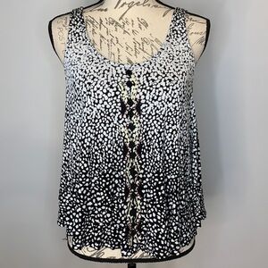 FREE with purchase! Jessica Simpson back button swing tank top embroidered S